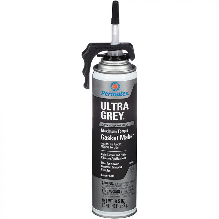 Permatex Ultra GreyA(R) Rigid High-Torque RTV Silicone Gasket Maker - 9.5oz