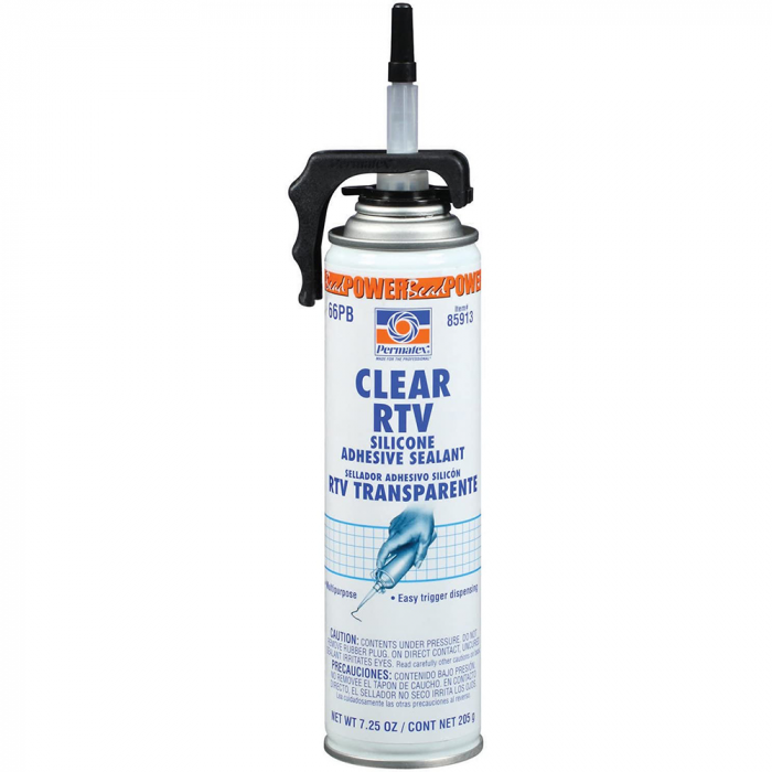 Permatex Clear RTV Silicone Adhesive Sealant - 7.25oz