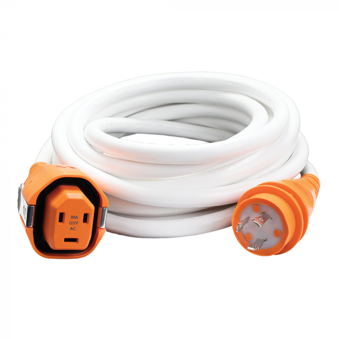 Smartplug SmartPlug 30AMP/125V Cordset Female, SmartPlug Boatside & 30AMP Twist Type Dockside - White - 25' - $322.00 at Everest