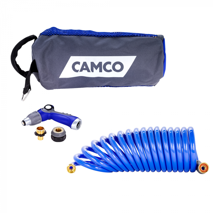 Camco Camco 20' Coiled Hose & Spray Nozzle Kit - $84.99 at Everest