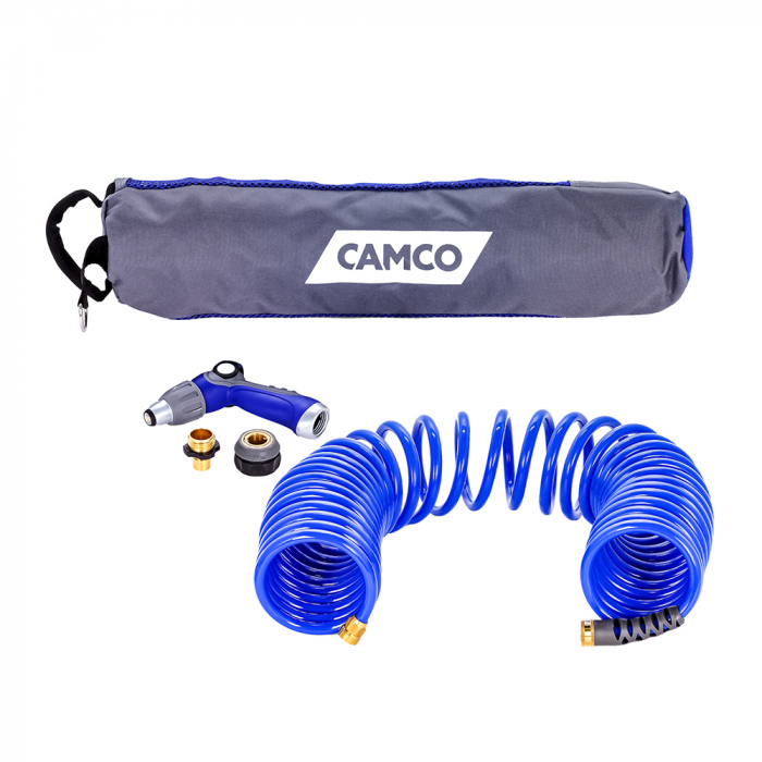 Camco Camco 40' Coiled Hose & Spray Nozzle Kit - $115.99 at Everest