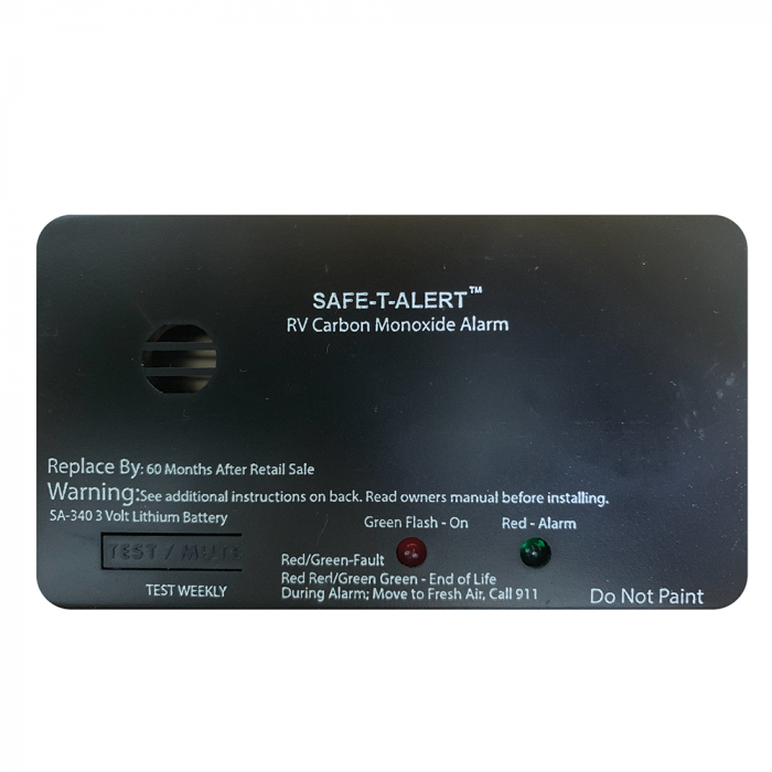 Safe-T-Alert Safe-T-Alert SA-340 Black RV/Marine Battery Powered CO2 Detector - Rectangle - $79.95 at Everest