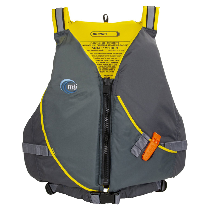 Mti Life Jackets MTI Journey Life Jacket w/Pocket - Charcoal/Black - Medium/Large - $59.95 at Everest