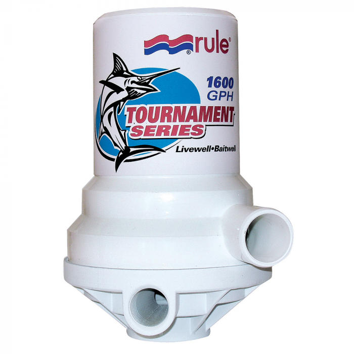 Rule Rule Tournament Series 1600 GPH Livewell Pump Dual Port - $244.99 at Everest