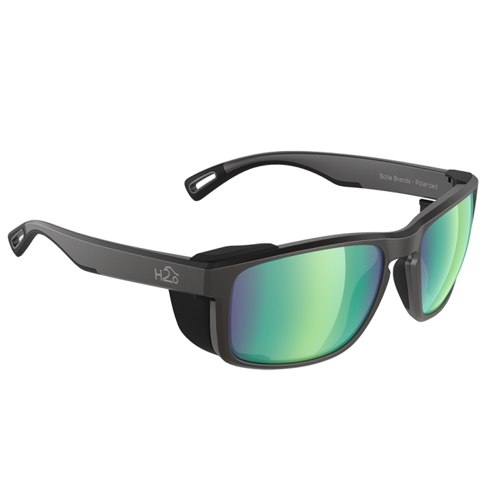 H2Optix H2Optix Reef Sunglasses Matt Black, Brown Green Flash Mirror Lens Cat. 3 - AntiSalt Coating w/Floatable Cord - $79.99 at Everest