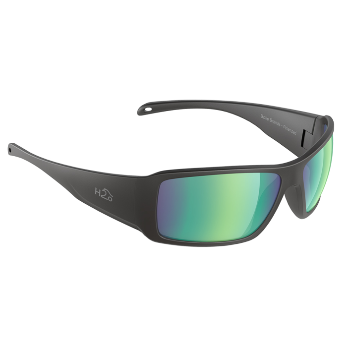H2Optix H2Optix Stream Sunglasses Matt Black, Brown Green Flash Mirror Lens Cat.3 - AntiSalt Coating w/Floatable Cord - $79.99 at Everest