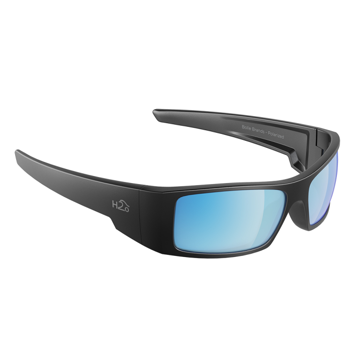 H2Optix H2Optix Waders Sunglasses Matt Gun Metal, Grey Blue Flash Mirror Lens Cat.3 - AntiSalt Coating w/Floatable Cord - $79.99 at Everest