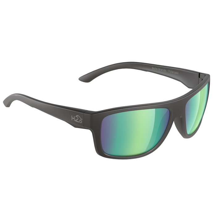 H2Optix H2Optix Grayton Sunglasses Matt Black, Brown Green Flash Mirror Lens Cat. 3 - AR Coating - $79.99 at Everest