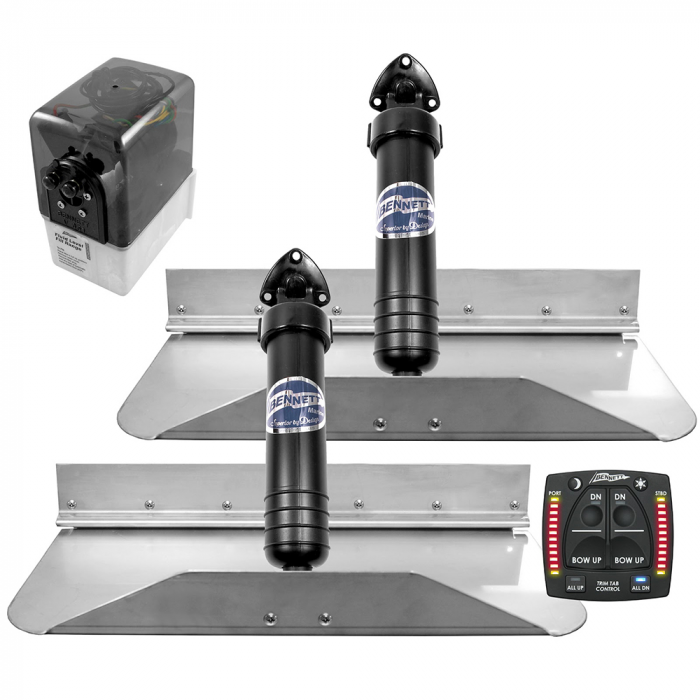 Bennett Marine Bennett Marine 18x9 Hydraulic Trim Tab System w/One Box Indication - $1085.95 at Everest
