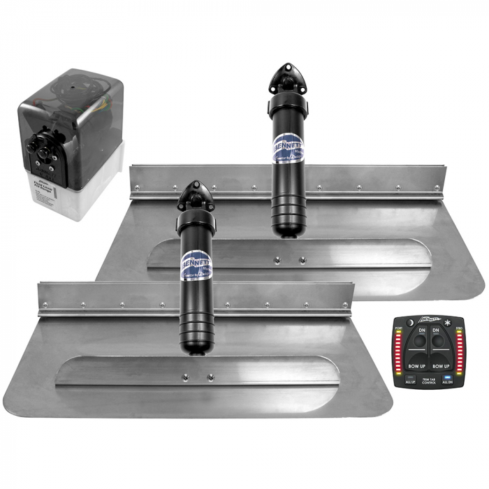 Bennett Marine Bennett Marine 24x12 Hydraulic Trim Tab System w/One Box Indication - $1145.95 at Everest