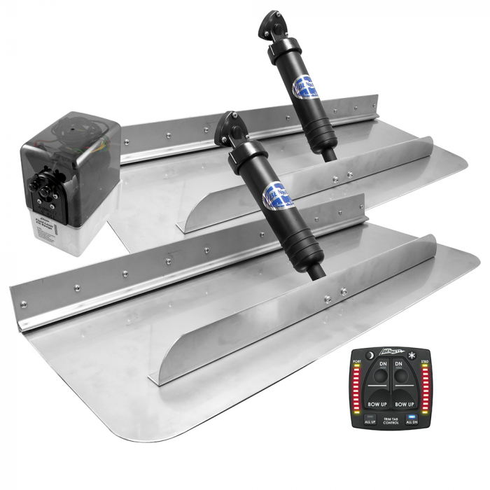 Bennett Marine Bennett Marine 30x12 Hydraulic Trim Tab System w/One Box Indication - $1183.10 at Everest