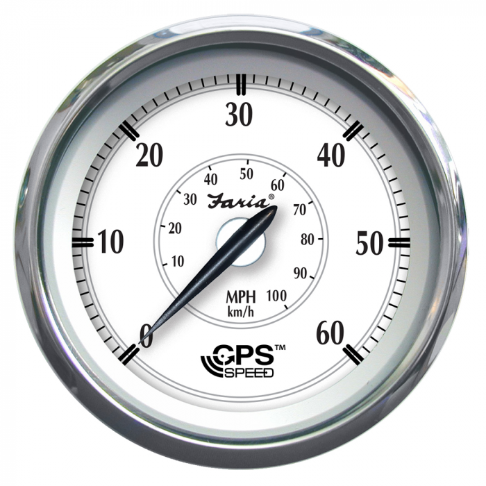 Faria Newport SS 4 GPS Speedometer - 0 to 60 MPH