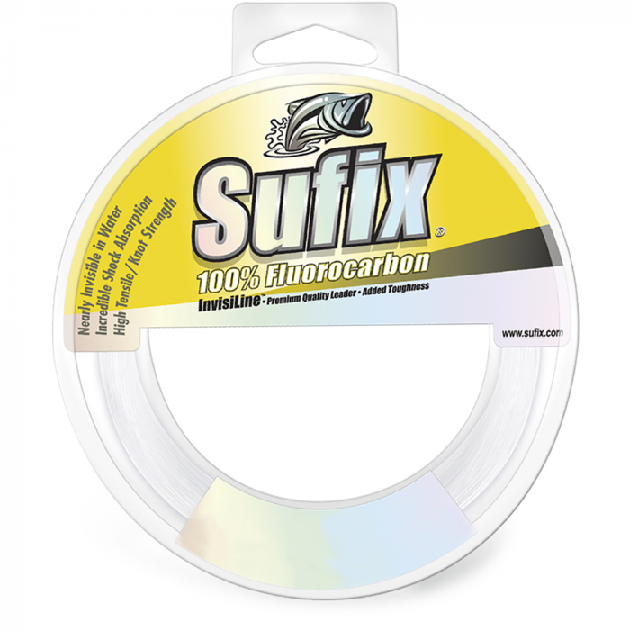 Sufix 100% Fluorocarbon Invisiline(TM) Leader - 60lb - 110yds