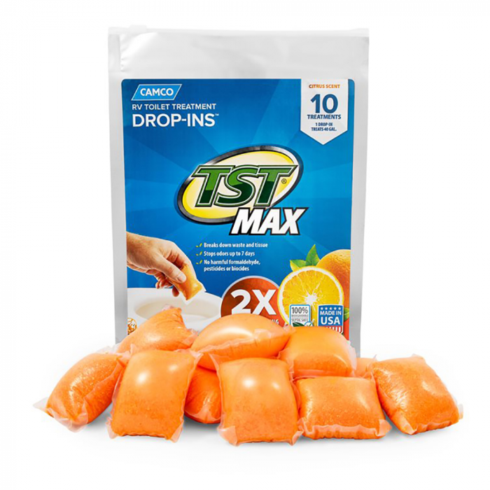Camco Camco TST MAX Orange RV Toilet Treatment Drop-Ins *10-Pack - $11.99 at Everest