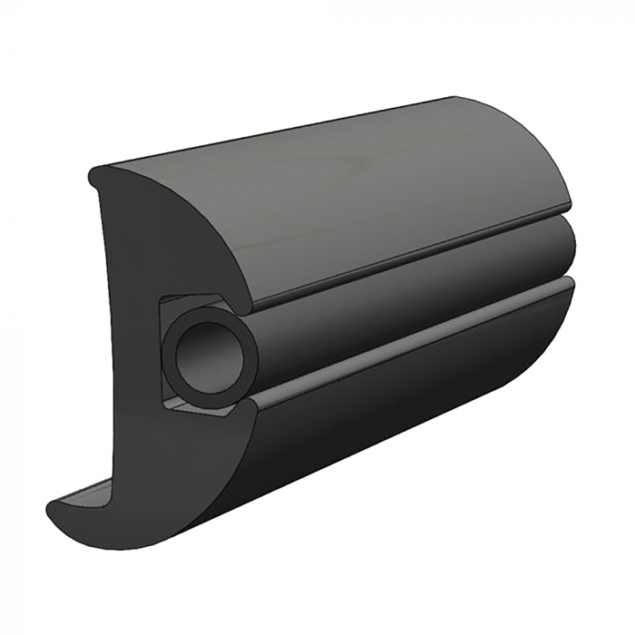 Taco Marine TACO Flexible Vinyl Black Rub Rail 1-1/16 x 1-7/8 50'L - $479.99 at Everest