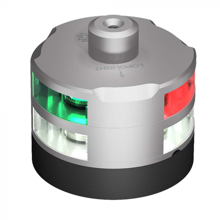 Lopolight Lopolight Tri-Color Navigation & Anchor Light - Strobe Function & Windex Mount - 2nm - 30M Cable - Silver Housing - $1416.43 at Everest