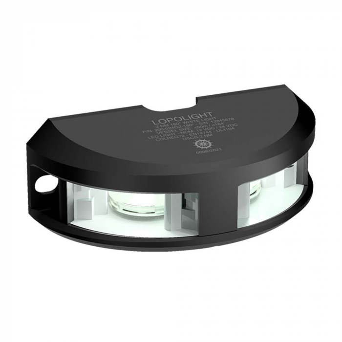 Lopolight Lopolight Series 200-024 - Navigation Light - 2NM - Vertical Mount - White - Black Housing - $355.52 at Everest