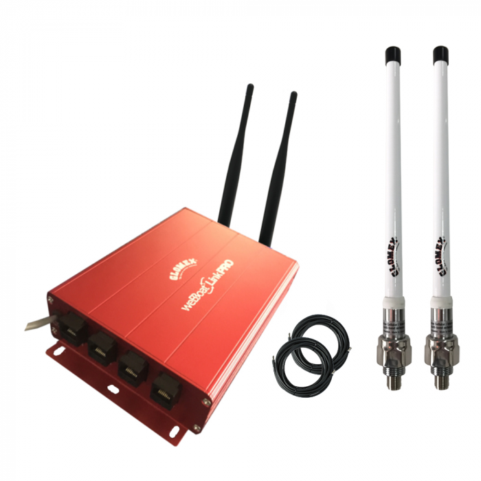 Glomex Marine Antennas Glomex WeBBoatA(R) Link Pro Ext Dual-SIM 4G/WiFi Indoor Unit Coastal & Ocean Internet System - Extended Range Kit f/North America - $1349.00 at Everest