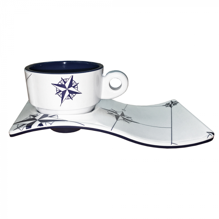 Marine Business Marine Business Melamine Espresso Cup & Plate Coffee Set - NORTHWIND - Set of 6 - $78.99 at Everest