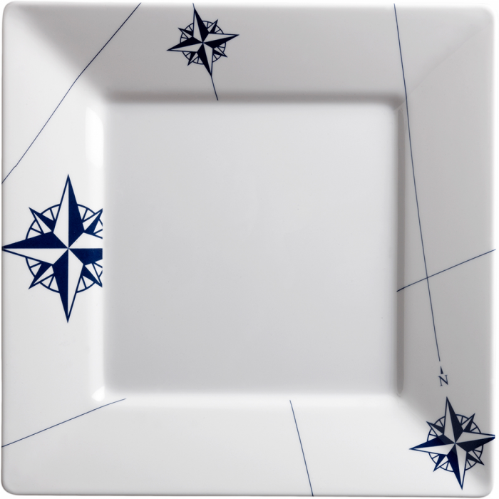 Marine Business Marine Business Melamine Square, Flat Dinner Plate - NORTHWIND - 10 x 10 Set of 6 - $94.99 at Everest
