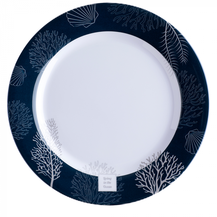 Marine Business Marine Business Melamine Flat, Round Dinner Plate - LIVING - 10 Set of 6 - $87.49 at Everest