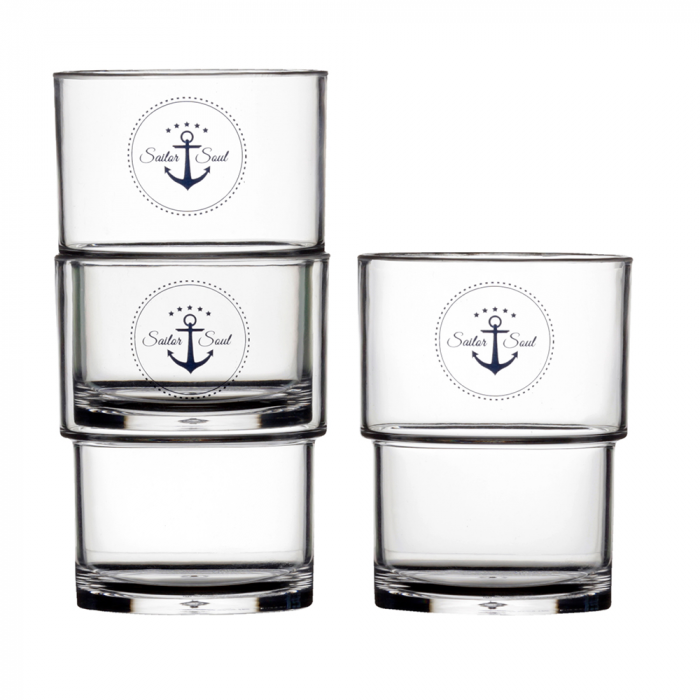 Marine Business Marine Business Stackable Glass Set - SAILOR SOUL - Set of 12 - $88.64 at Everest