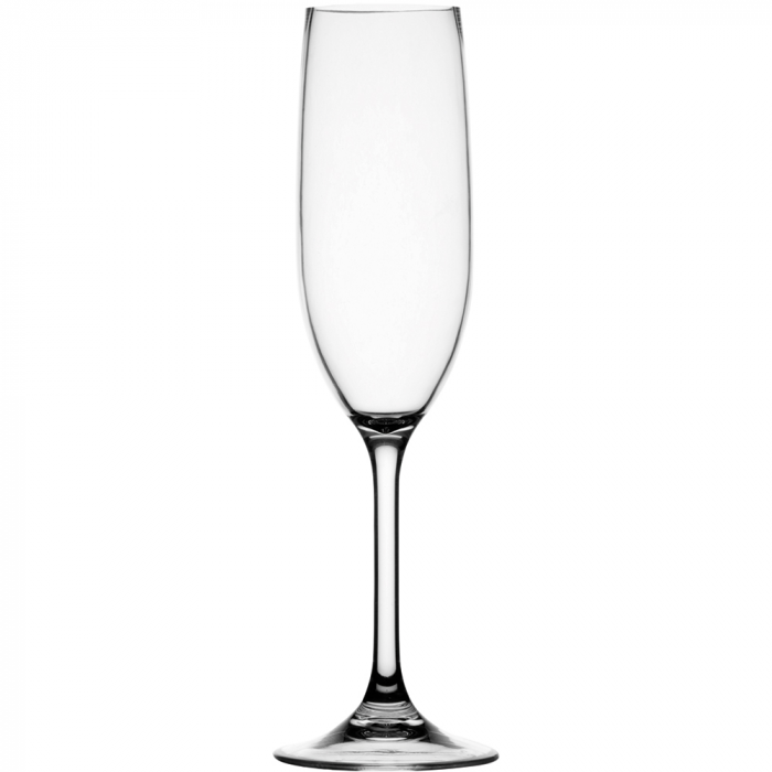 Marine Business Non-Slip Flute Glass Party - CLEAR TRITAN(TM) - Set of 6