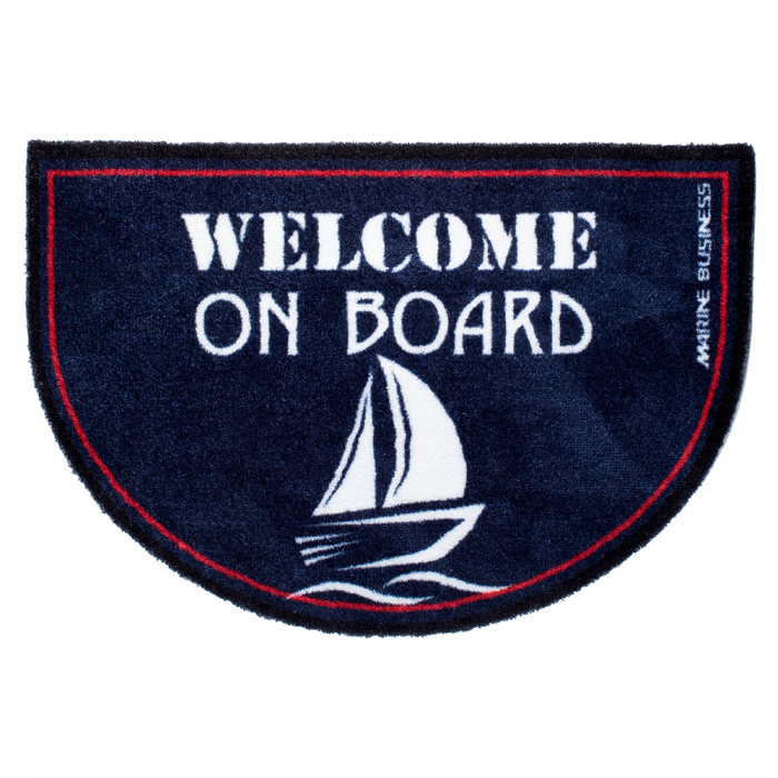 Marine Business Marine Business Non-Slip WELCOME ON BOARD Half-Moon-Shaped Mat - REGATA - $59.99 at Everest