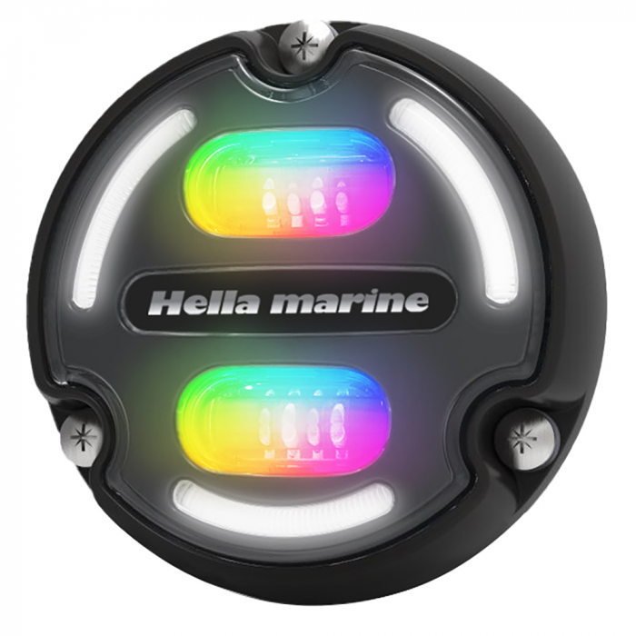 Hella Marine Hella Marine A2 RGB Underwater Light - 3000 Lumens - Black Housing - Charcoal Lens w/Edge Light - $337.78 at Everest