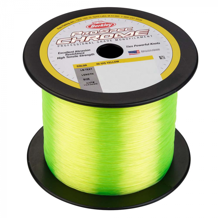 Berkley Berkley ProSpec Chrome Hi-Vis Yellow Monofilament - 60 lb - 1000 yds - PSC1B60-HVY - $84.99 at Everest