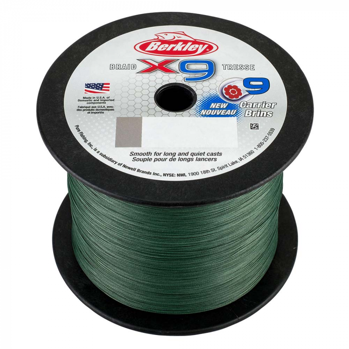 Berkley Berkley x9 Braid Low-Vis Green - 80lb - 2188 yds - X9BBK80-22 - $249.99 at Everest