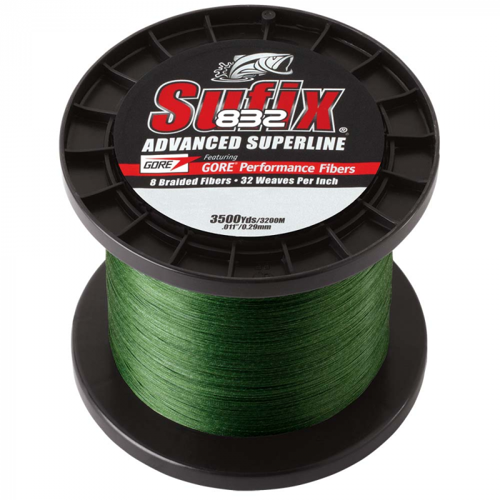 Sufix Sufix 832A(R) Advanced SuperlineA(R) Braid - 6lb - Low-Vis Green - 3500 yds - $319.99 at Everest