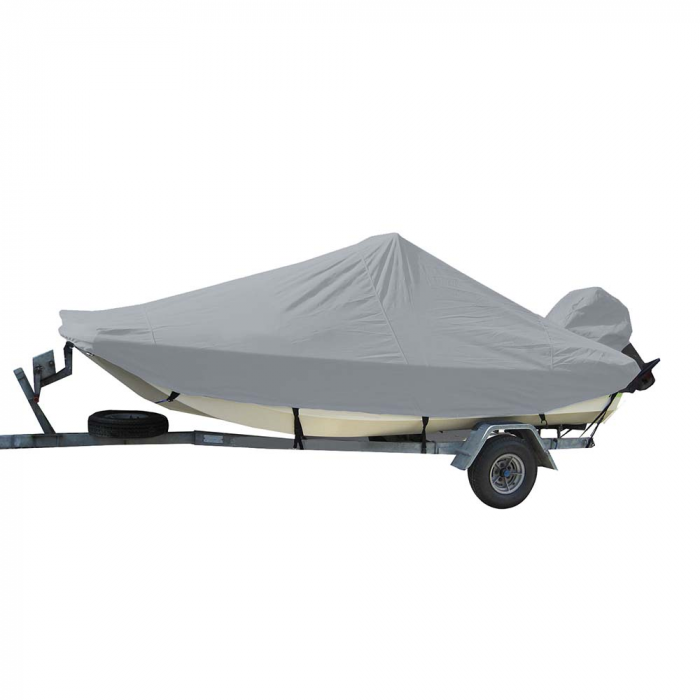 Carver By Covercraft Carver Sun-DURAA(R) Styled-to-Fit Boat Cover f/17.5' Bay Style Center Console Fishing Boats - Grey - $338.90 at Everest