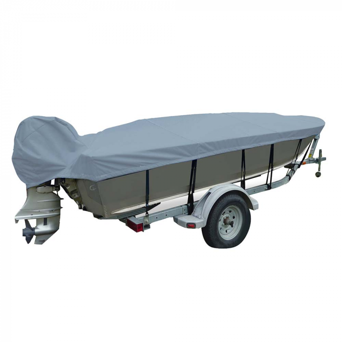 Carver By Covercraft Carver Sun-DURAA(R) Wide Series Styled-to-Fit Boat Cover f/18.5' V-Hull Fishing Boats - Grey - $302.31 at Everest