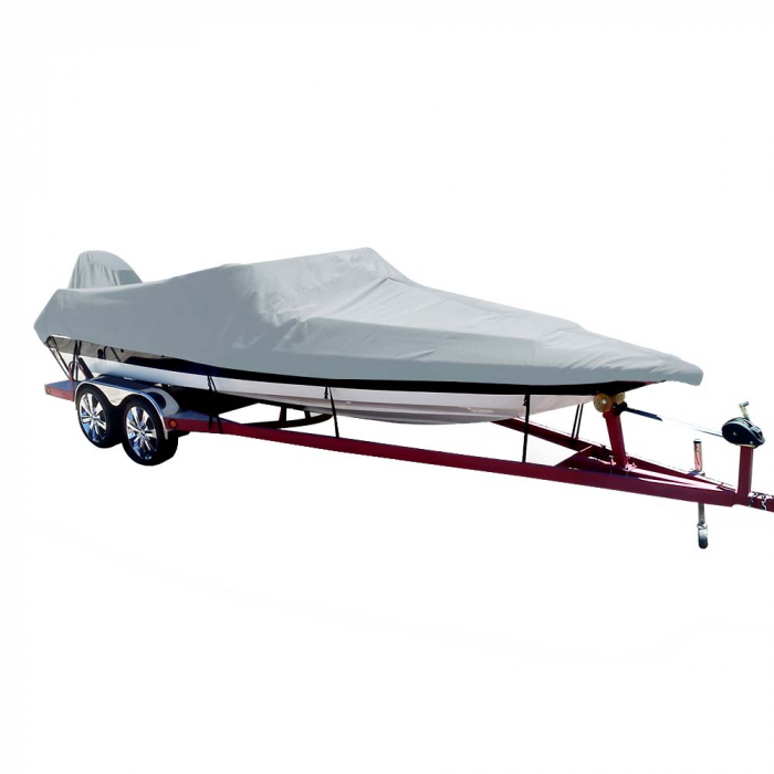 Carver By Covercraft Carver Poly-Flex II Styled-to-Fit Boat Cover f/17.5' Ski Boats with Low Profile Windshield - Grey - $236.45 at Everest