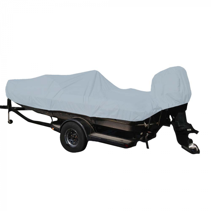 Carver By Covercraft Carver Poly-Flex II Styled-to-Fit Boat Cover f/17.5' Fish & Ski Style Boats w/Walk-Thru Windshield - Grey - $260.59 at Everest