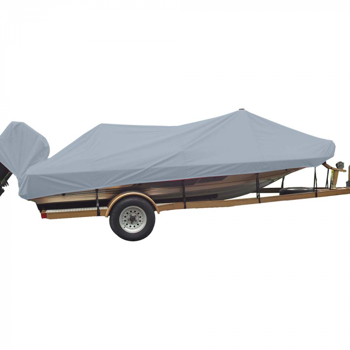Carver By Covercraft Carver Poly-Flex II Styled-to-Fit Boat Cover f/18.5' Angled Transom Bass Boats - Grey - $298.10 at Everest