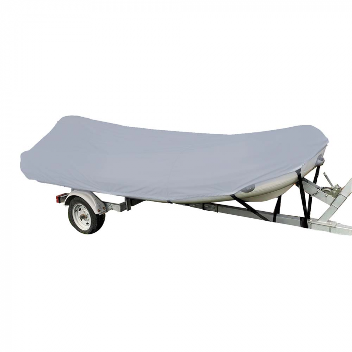 Carver By Covercraft Carver Poly-Flex II Styled-to-Fit Boat Cover f/12.5' Sport-Type Inflatable Boats - Grey - $202.69 at Everest