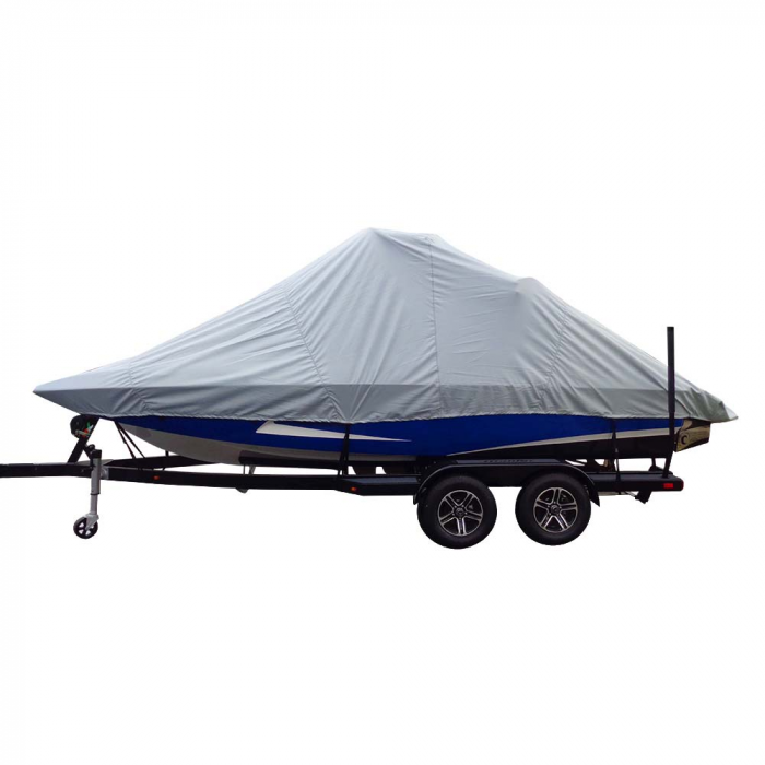 Carver By Covercraft Carver Sun-DURAA(R) Specialty Boat Cover f/22.5' Inboard Tournament Ski Boats w/Wide Bow & Swim Platform - Grey - $645.39 at Everest