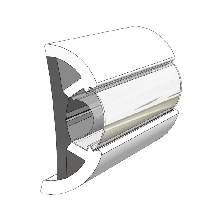 Taco Marine TACO Large SuproFlex Rub Rail - 2.5 x 1 - Arctic White - $739.99 at Everest