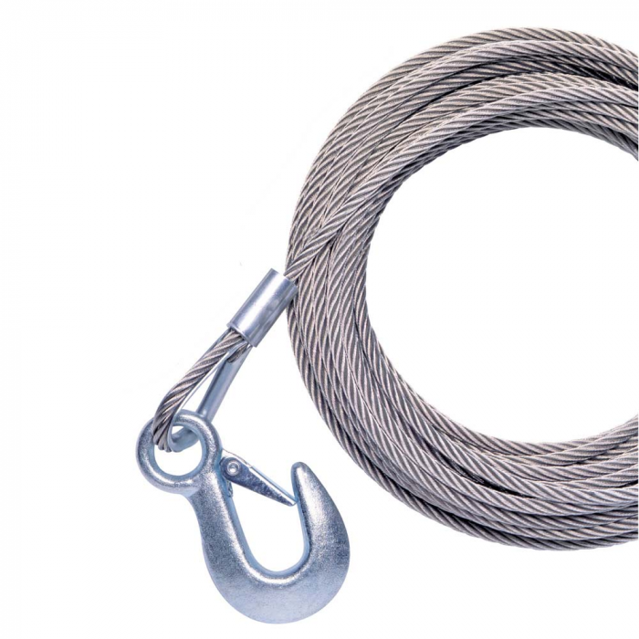 Powerwinch Powerwinch Cable 7/32 x 25' Universal Premium Replacement w/Hook - Stainless Steel - $59.99 at Everest