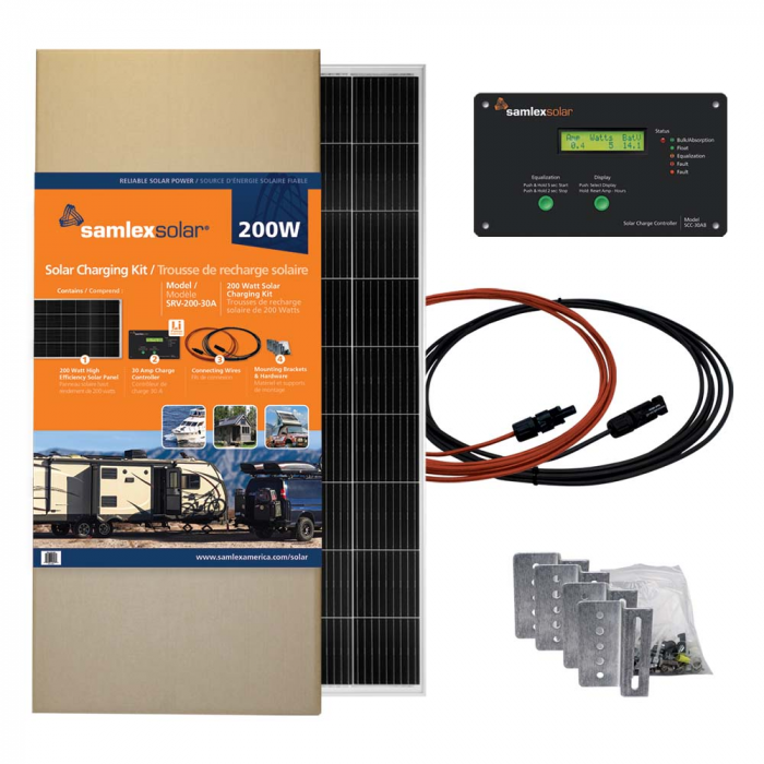 Samlex America Samlex SRV-200-30A Solar Charging Kit 200W w/30A Charge Controller - $830.90 at Everest