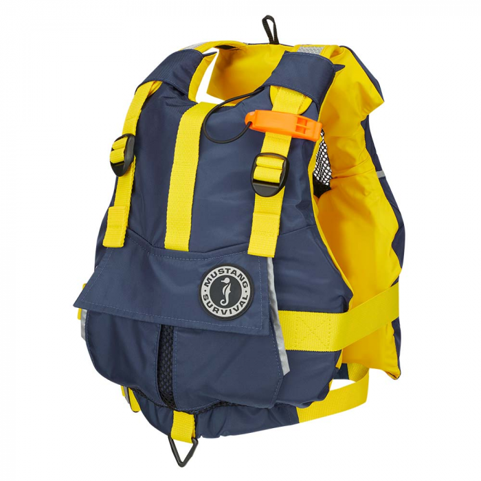 Mustang Survival Mustang Youth Bobby Foam Vest - 55-88lbs - Yellow/Navy - $84.99 at Everest
