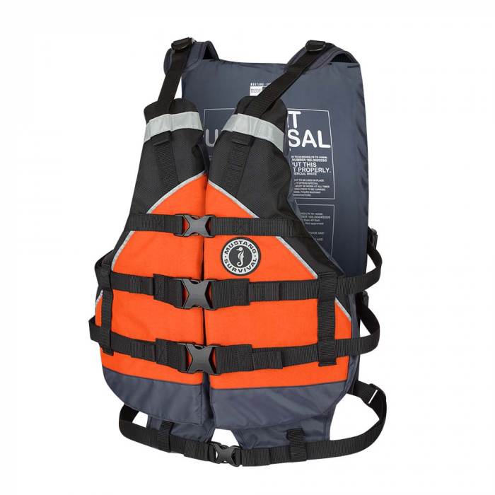 Mustang Survival Mustang Youth Canyon V Foam Vest - Orange/Black - 50-90lbs - $119.99 at Everest