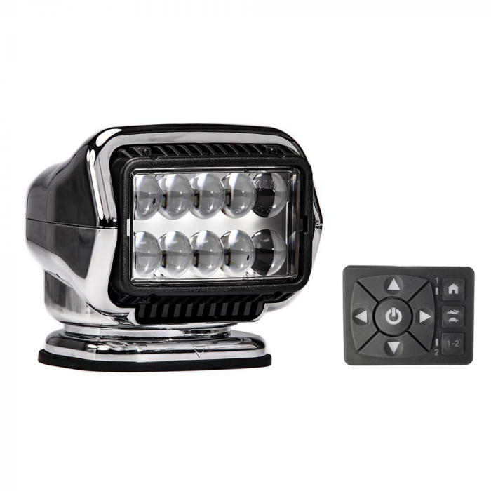 Golight Golight Stryker ST Series Permanent Mount Chrome 12V LED w/Hard Wired Dash Mount Remote - $929.00 at Everest