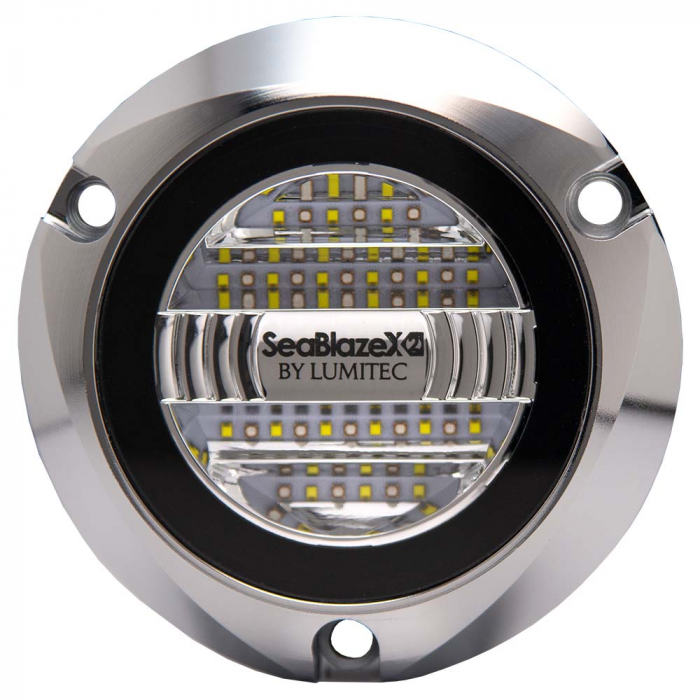 Lumitec Lumitec Seablaze X2 Spectrum Underwater Light Dual Color White Blue Polished Housing - $494.99 at Everest