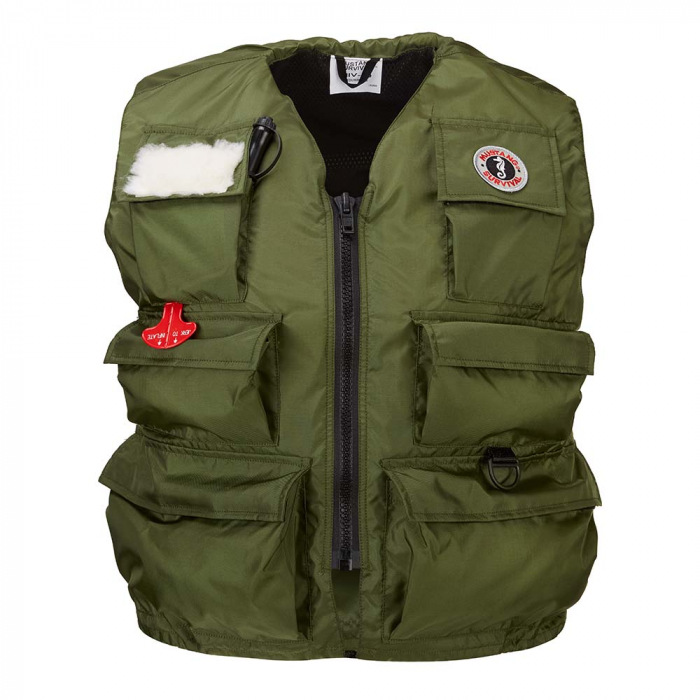 Mustang Survival Mustang Fisherman Manual Inflatable Life Vest - Olive - Large - $254.99 at Everest