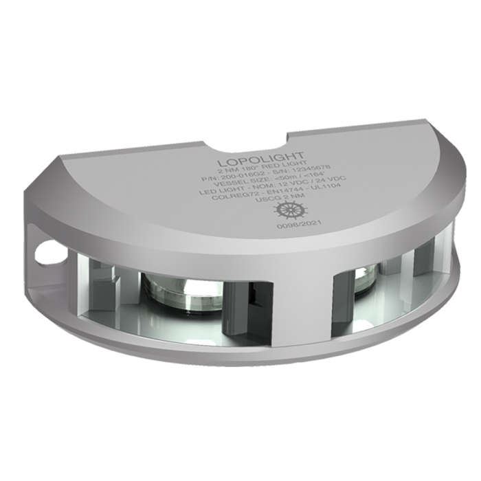 Lopolight Lopolight Series 200-024 - Navigation Light - 2NM - Vertical Mount - White - Silver Housing - 6M Cable - $398.61 at Everest