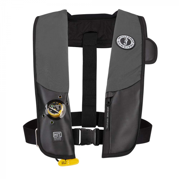 Mustang Survival Mustang HIT Inflatable Hydrostatic Inflatable PFD - Grey/Black - $259.99 at Everest