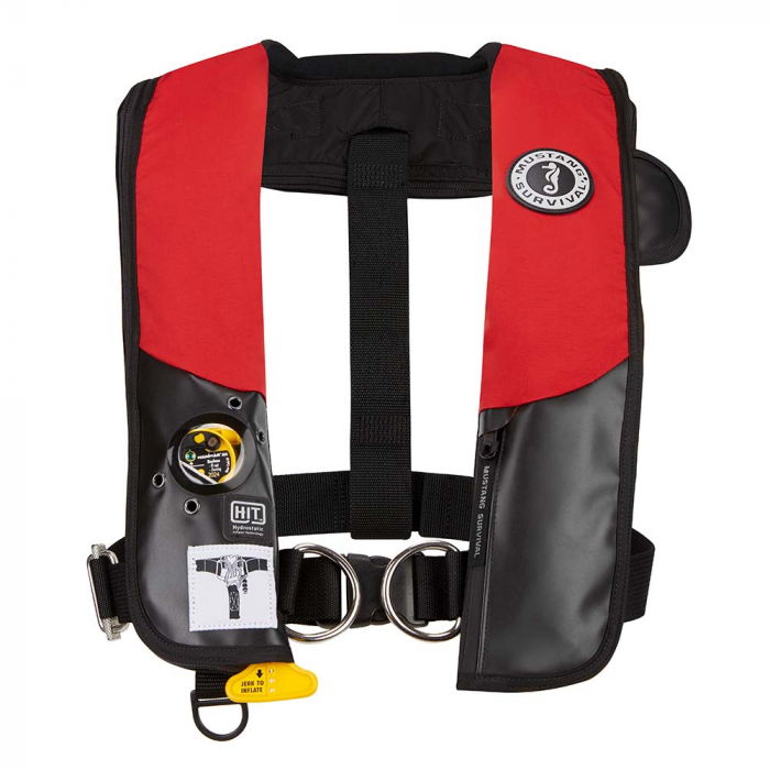 Mustang Survival Mustang HIT Hydrostatic Inflatable PFD w/Harness - Red/Black - $279.99 at Everest